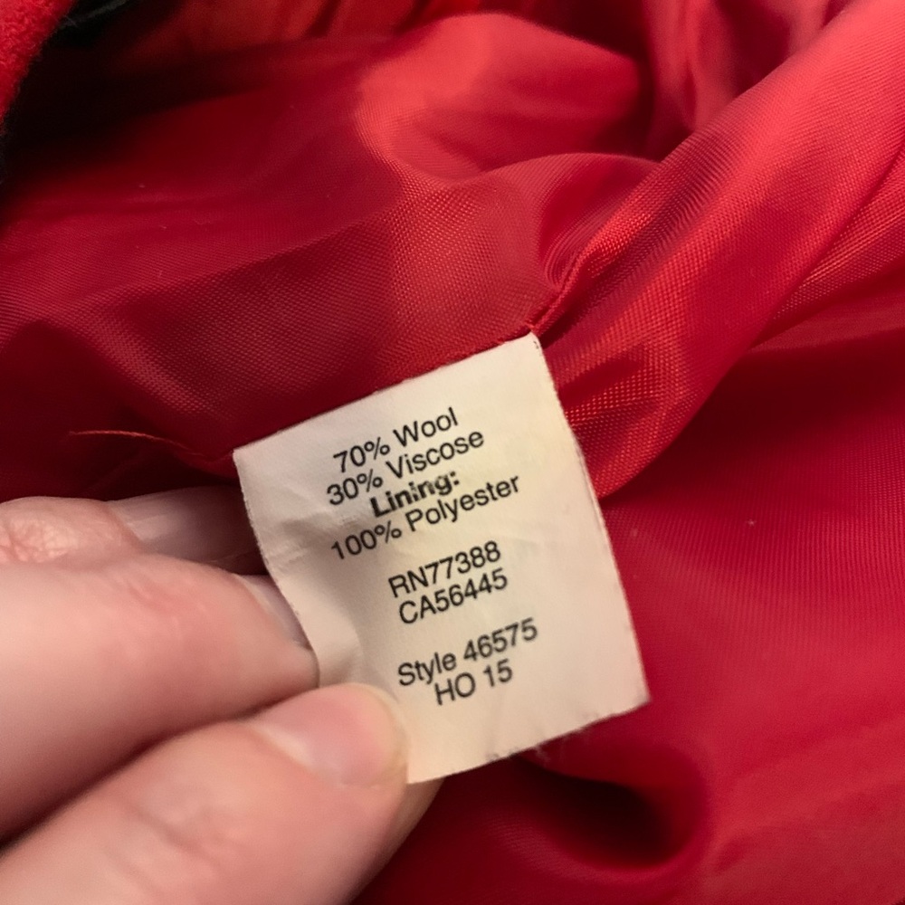 J. Crew Red Wool Pencil Skirt - Picture 5 of 8